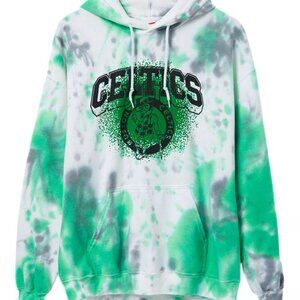 Junk Food Clothing Unisex Oversized NBA Boston Celtics Tie Dye Hoodie NEW